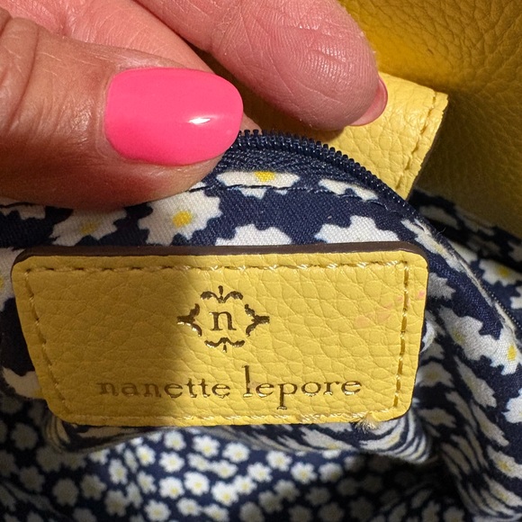 Nanette Lepore Yellow Structured Tote Bag - Picture 3 of 14